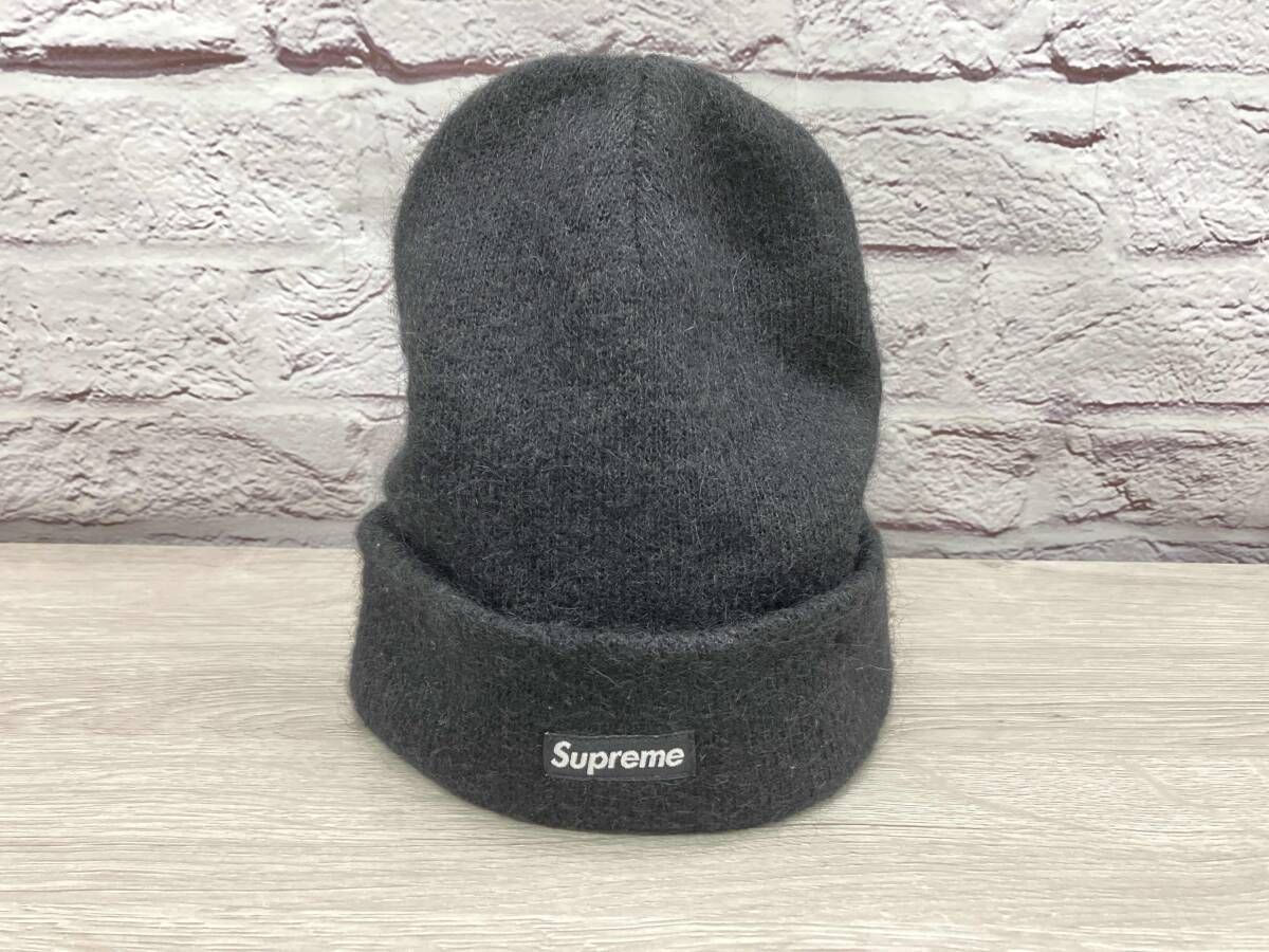 Supreme ニット帽 モヘアビーニー ブラック