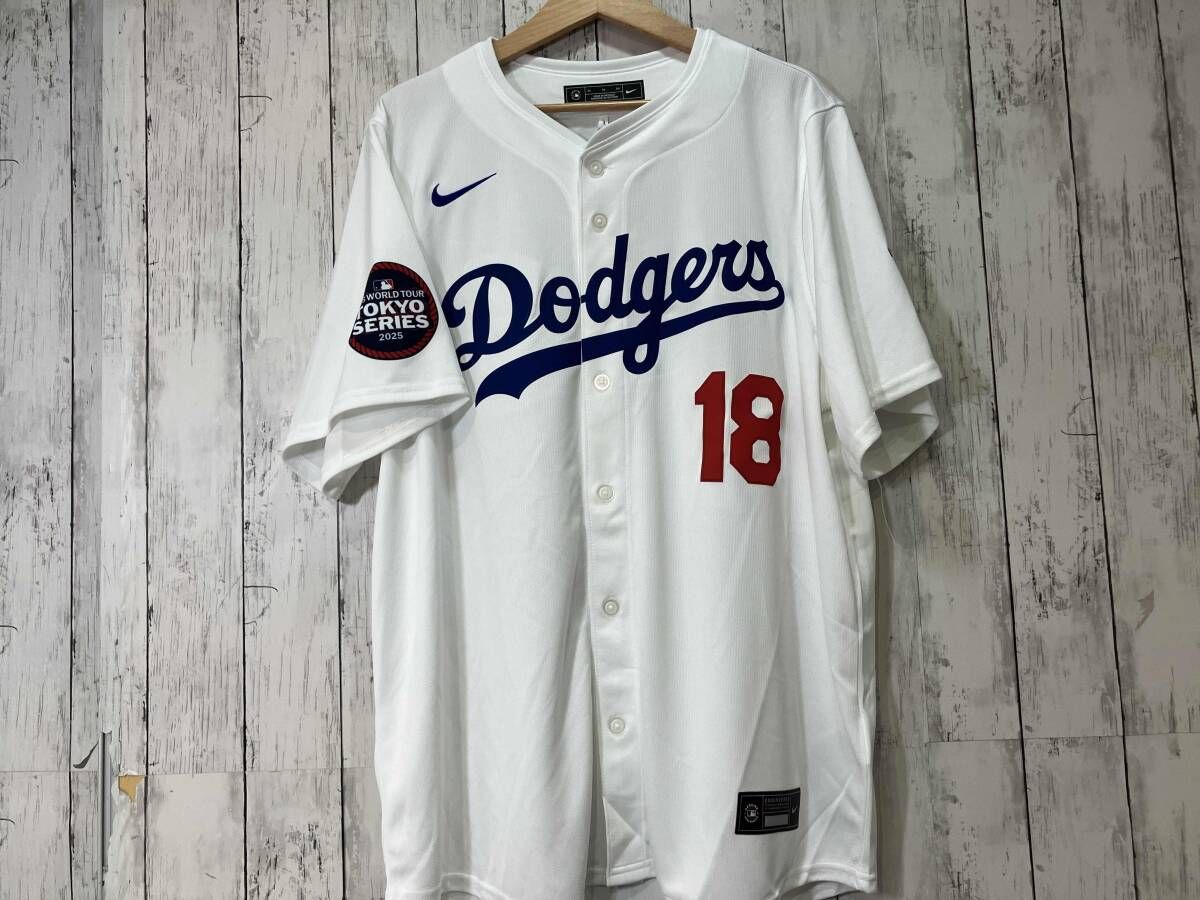 NIKE ナイキ ドジャース ユニフォーム 山本由伸 18番 サイズXL