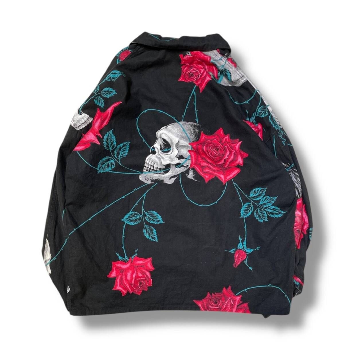 23SS SAINT MICHAEL×WILDSIDE YOHJI YAMAMOTO 長袖シャツ スカルローズ