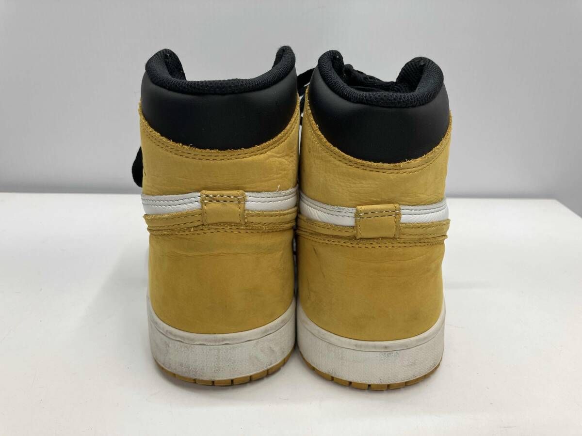 NIKE ナイキ AIR JORDAN 1 RETRO HIGH OG BLACK TOE YELLOW OCHRE エア