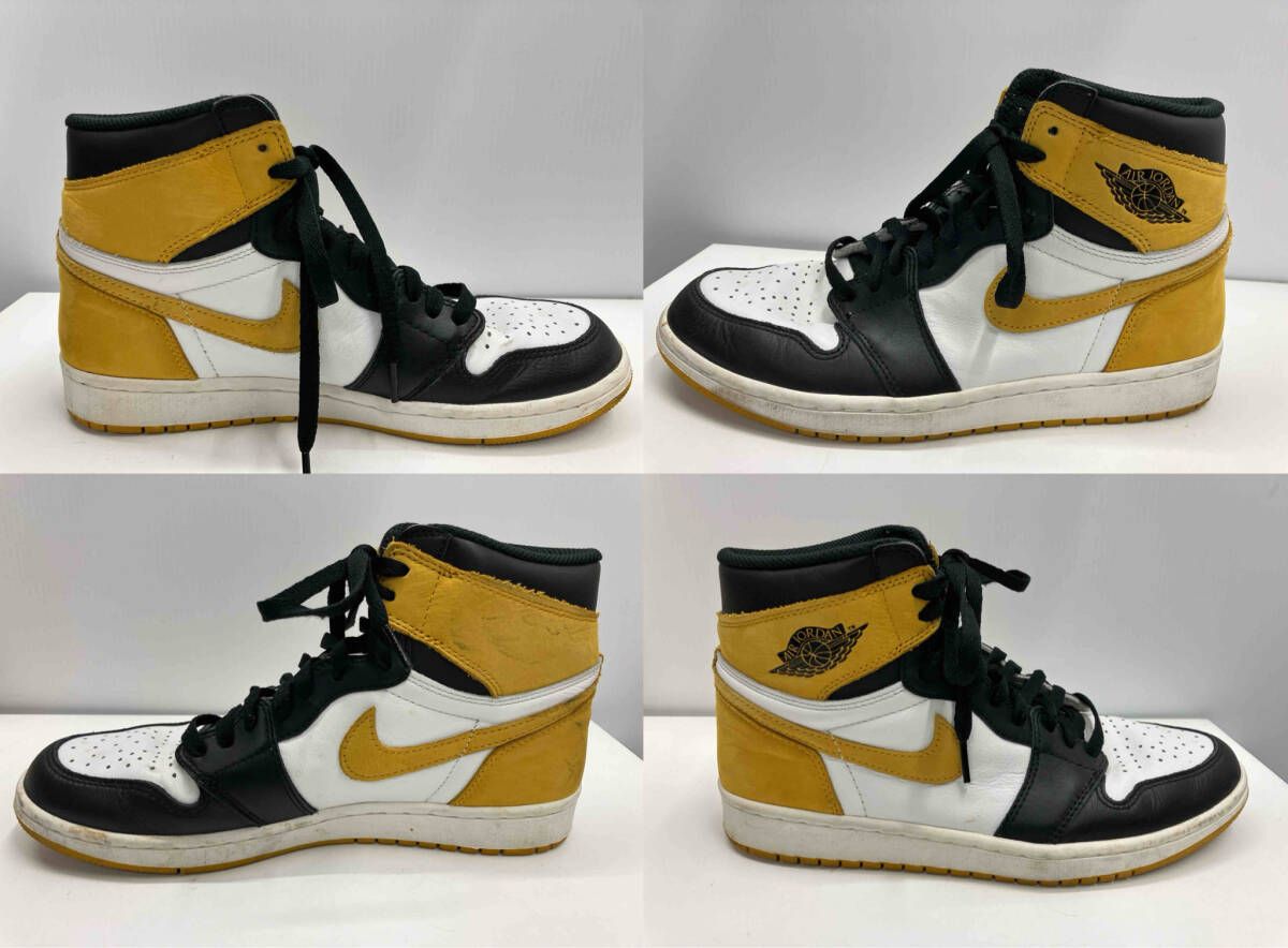 NIKE エアジョーダン1レトロハイOG ブラックトゥ/イエローオークル Air Jordan 1 Retro High OG ツマ黒イエロー黄色