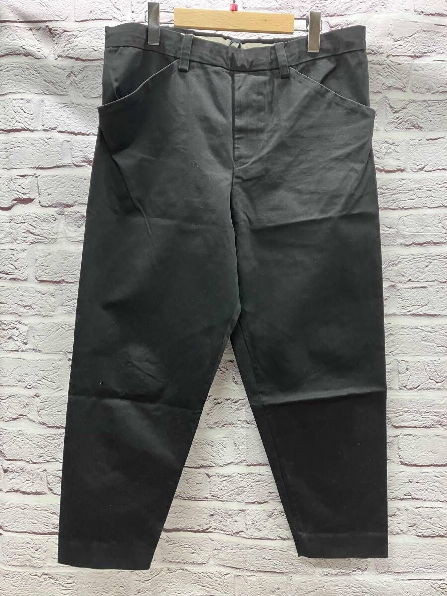 SUNSEA 綿パン 18 A 48 表記サイズ2 ブラック