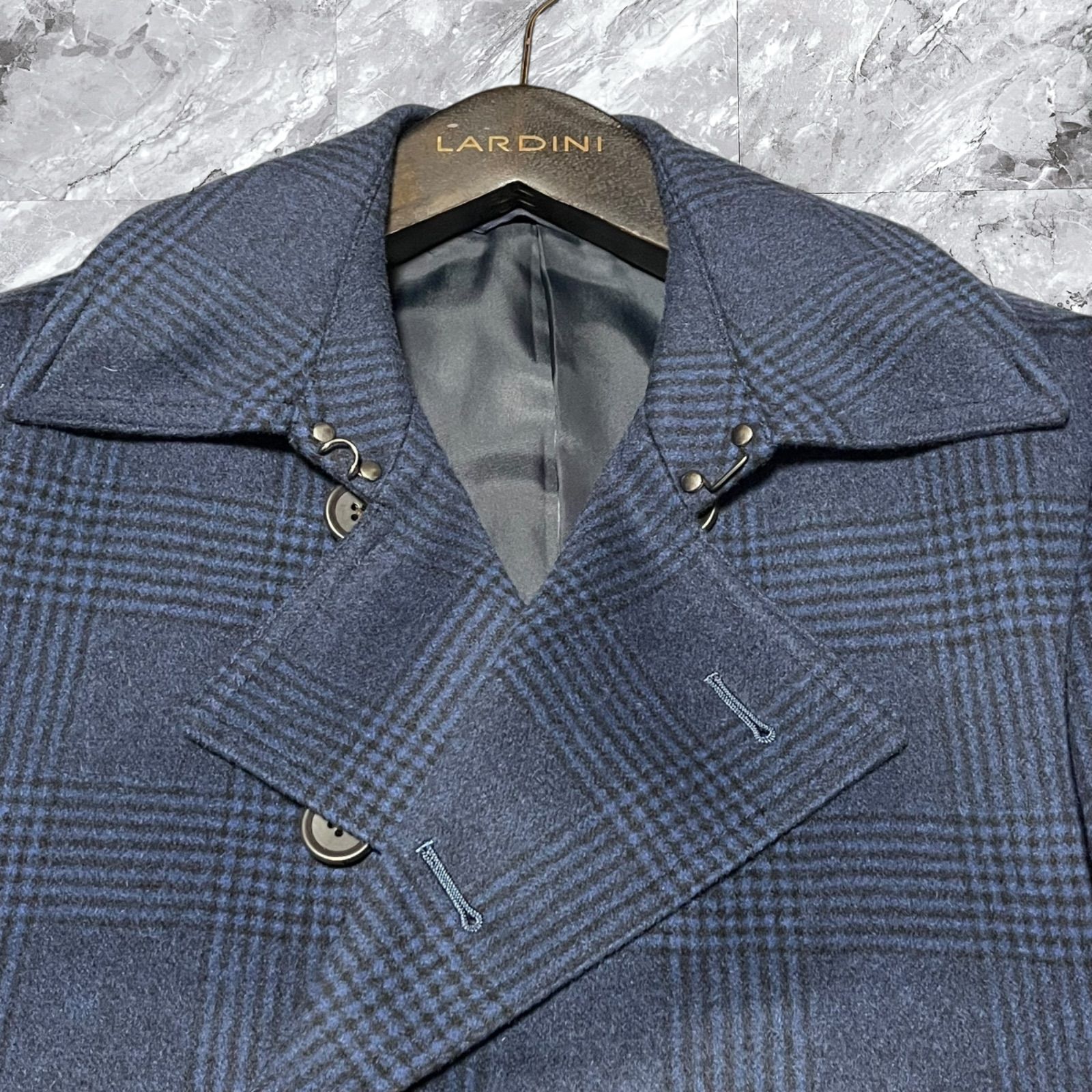 極美品 TAKA-Q タカキュー ピーコート Pコート カシミヤ カシミア