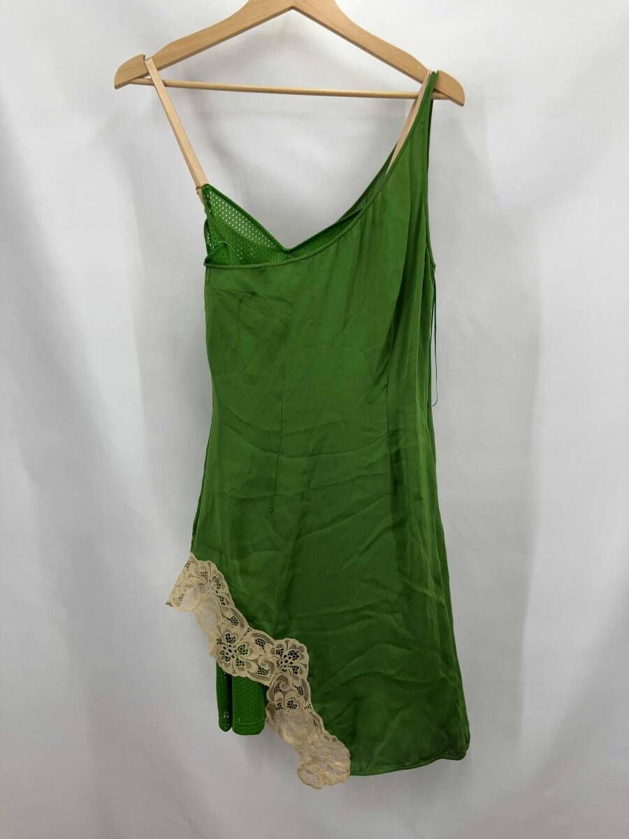 STELLA McCARTNEY ステラマッカトニー アシンメトリードレス キャミソール チューブトップワンピース サイズ38 グリーン 夏