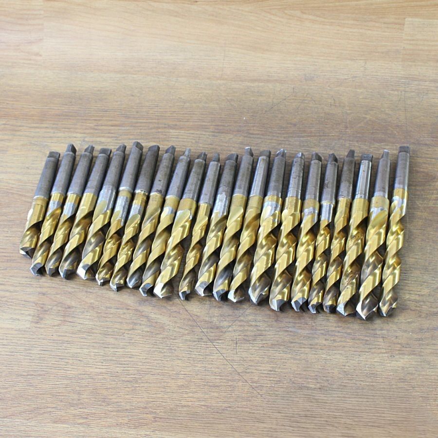 22本セット ナチ|コベルコ他 φ14.5～22 mm テーパーシャンクドリル MT 2 HSS