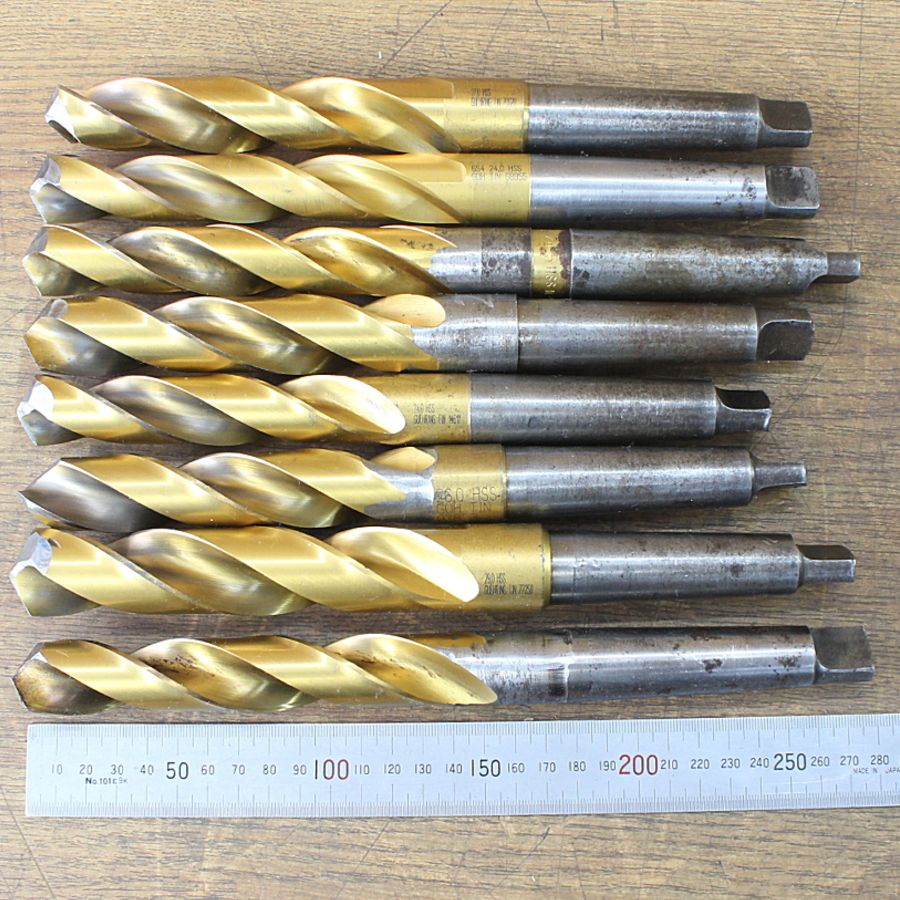  16本 ナチ コベルコ他 φ24.0～29.0 mm テーパーシャンクドリル MT 3 HSS その他 ドリル 部品