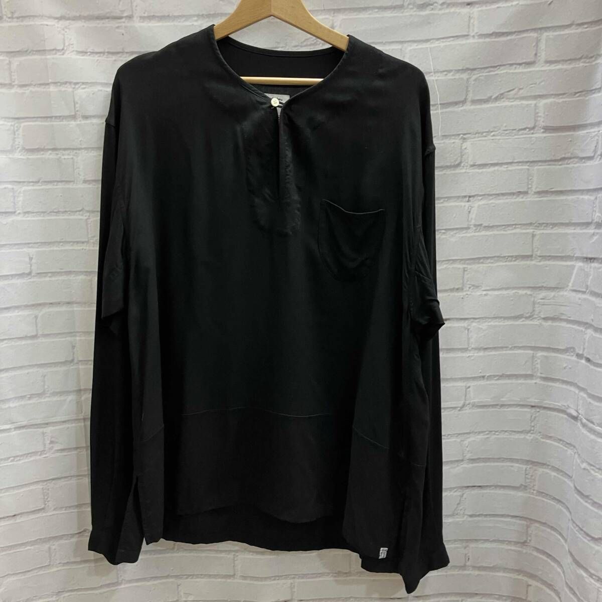 VISVIM ビズビム 長袖シャツ 24 AW TUNIC P O サイズM ブラック
