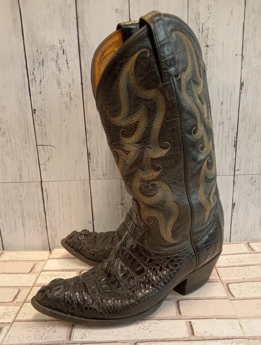 TONY LAMA トニーラマ ブーツ Y 0256 9 クロコダイル 27 0 cm ブラック