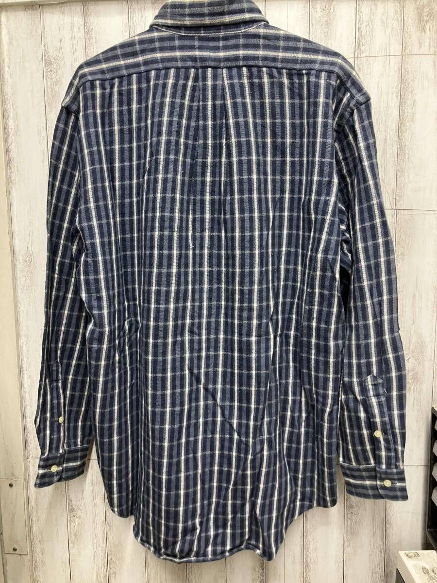 RALPH LAUREN BLAIRE 100 COTTON チェックブルー 長袖シャツ