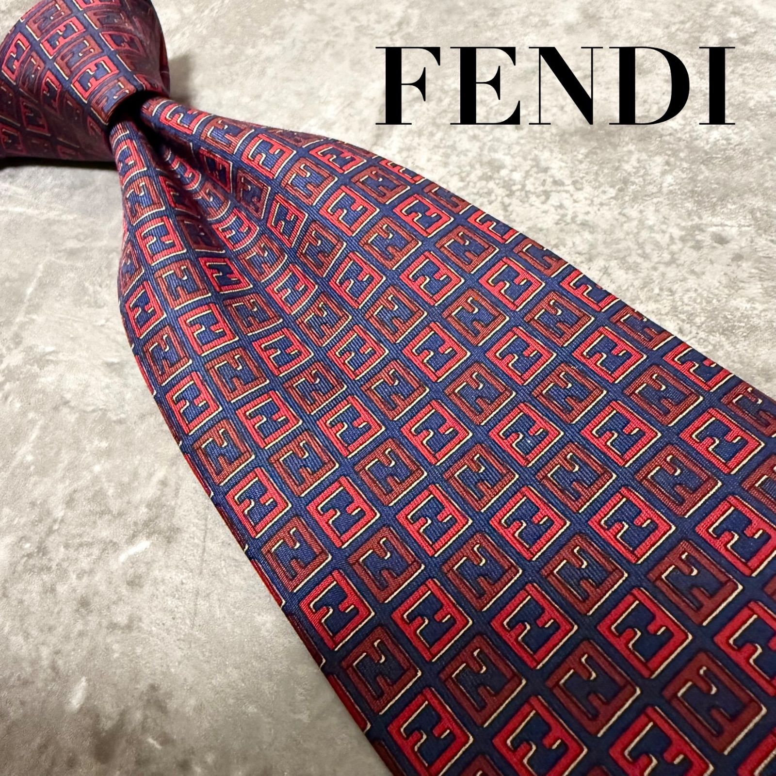 ✨極美品✨】FENDI フェンディ ネクタイ ズッカ FF柄 ハイブランド