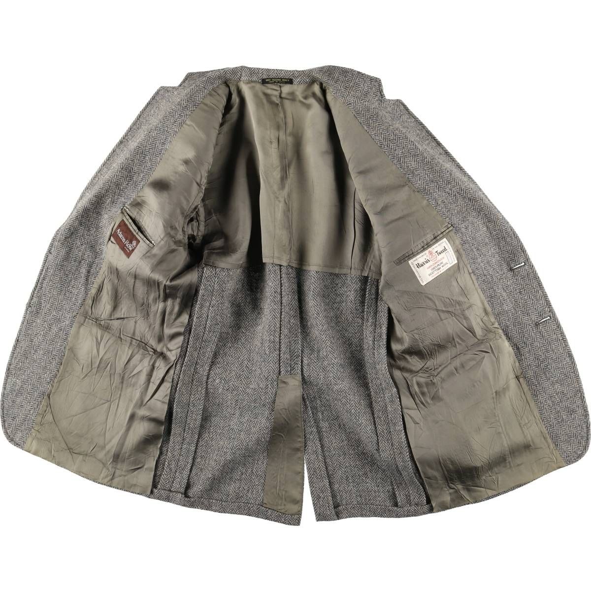 古着 70~80年代 Adams Row Harris Tweed ハリスツイード ヘリンボーン 