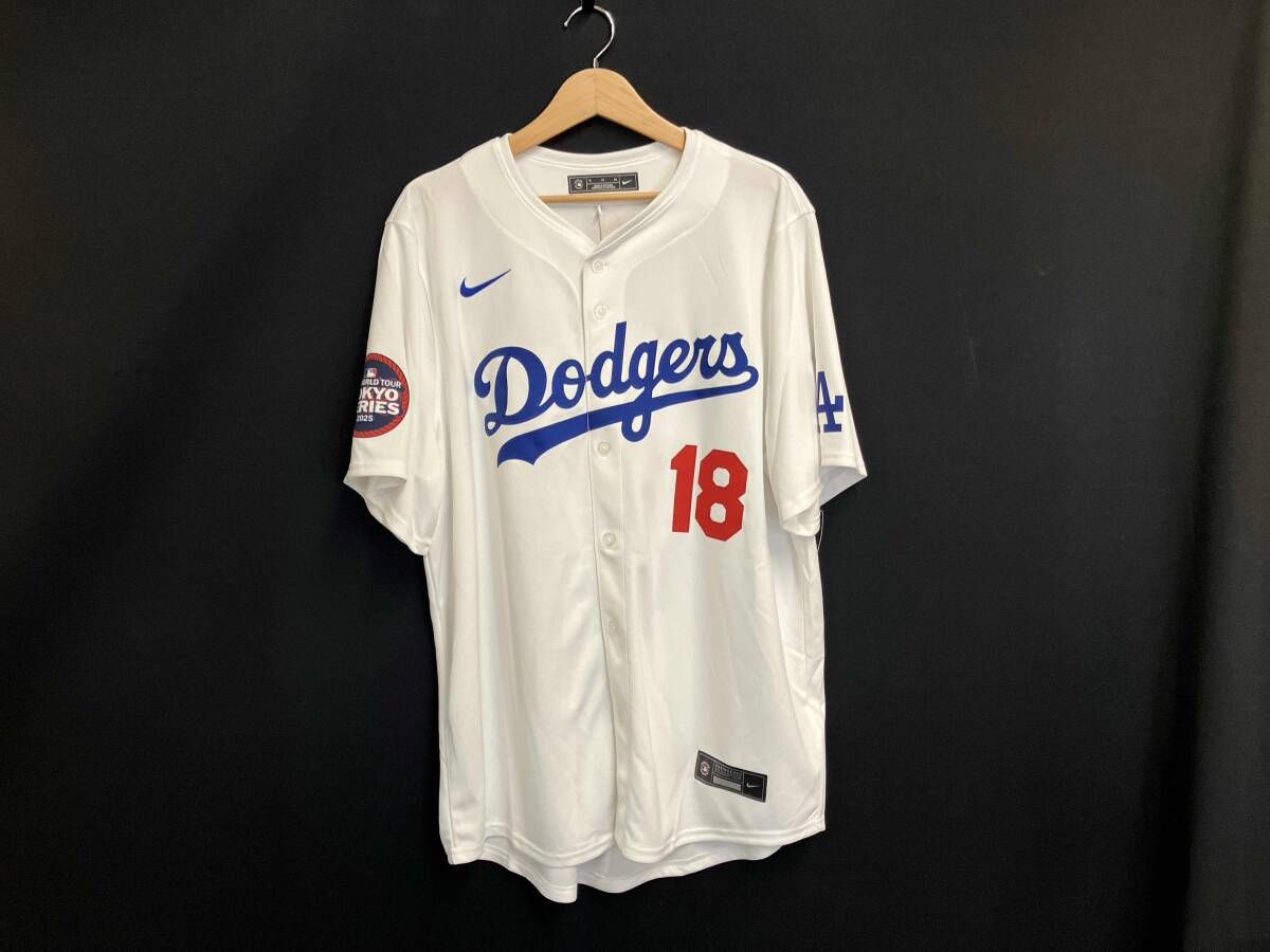 NIKE LM 25 LDHO LD 9 7 HK エムエルビー ドジャース 山本由伸 リミテッドユニフォーム ホーム サイズXL
