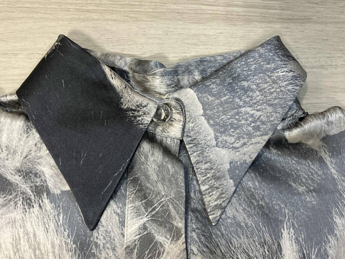  GIANFRANCO FERRE ベスト SILK - WOOL 総柄 ジャンフランコフェレ イタリア製 その他 トップス