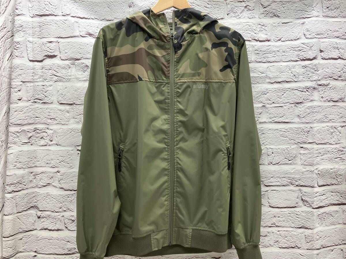 STUSSY マウンテンパーカー 表記サイズM グリーンカモ 【公式通販】