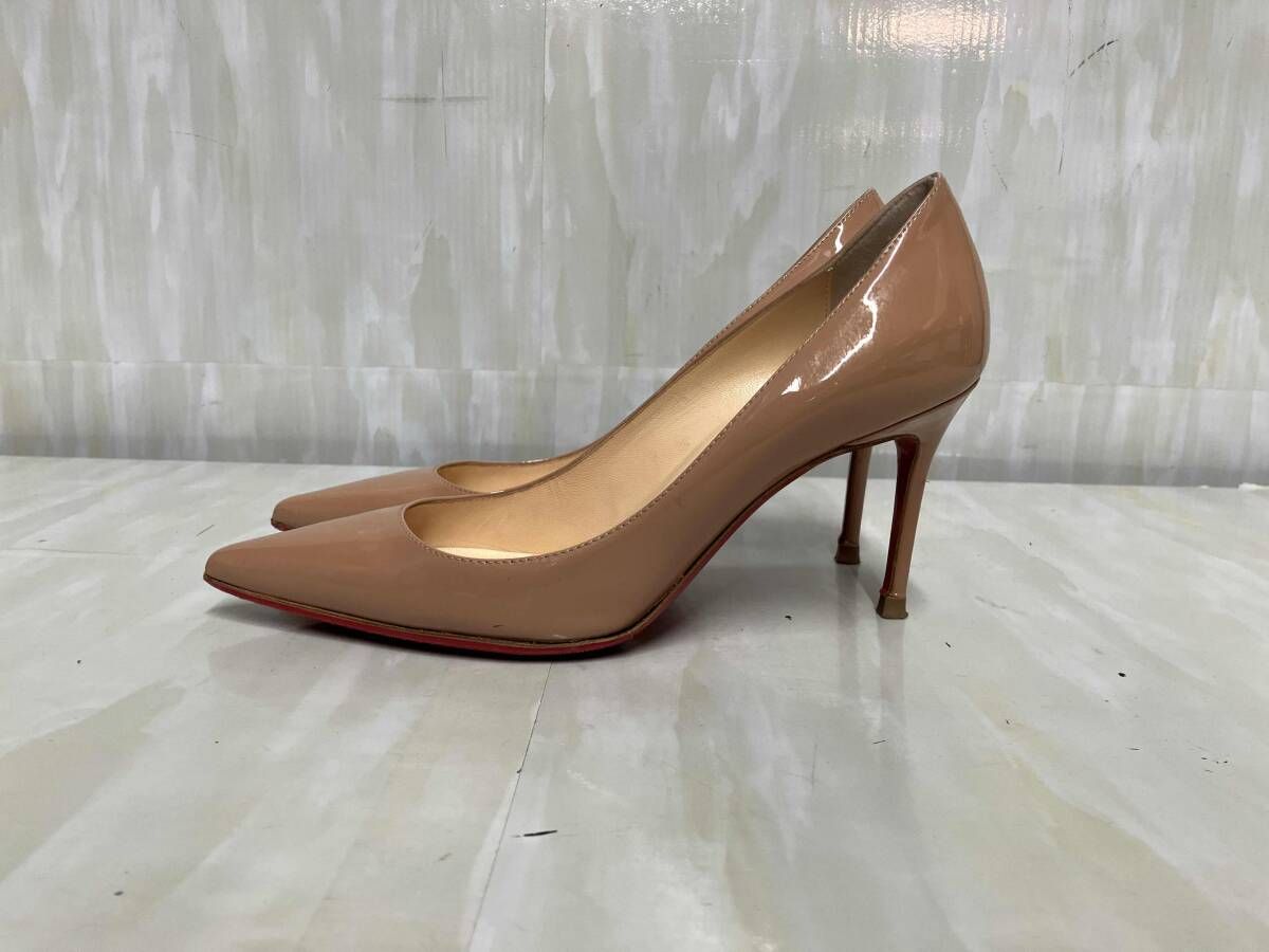 Christian Louboutin クリスチャン ルブタン パンプス ヒール 3140498 554 85 ベージュ 22.5 cm