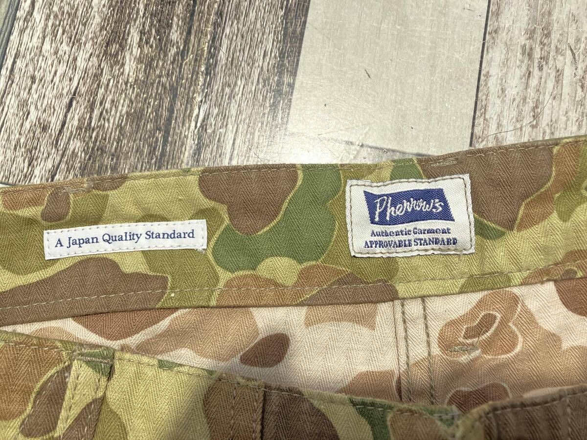 Pherrow's フェローズ 迷彩 ダックハンターカモ ベイカーパンツ W32