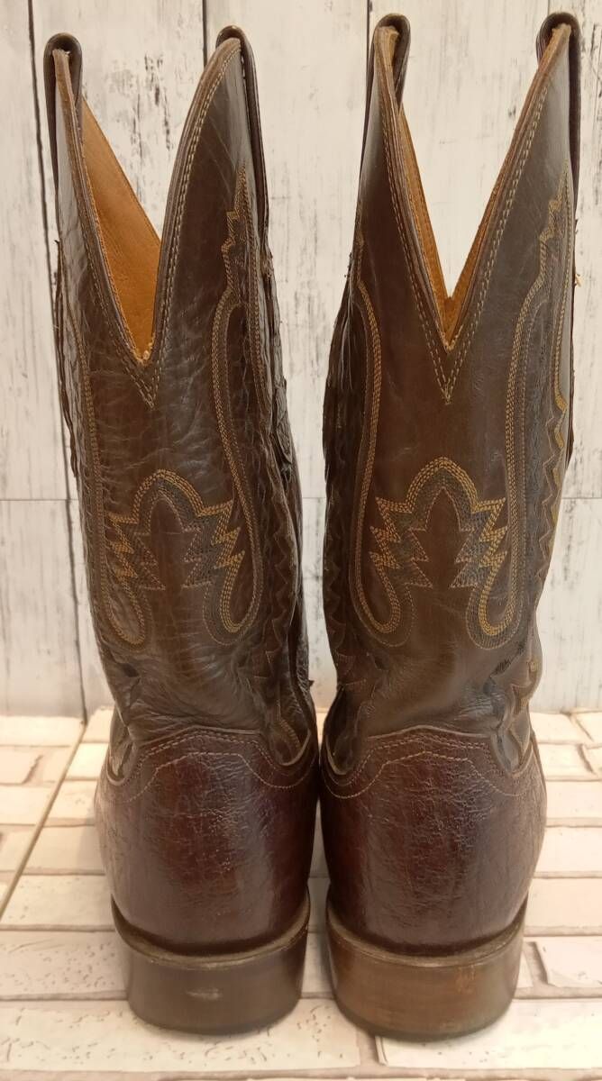  Lucchese ルケーシー ブーツ ウエスタンブーツ CY 1051 クロコダイル スクエアトゥ 28 5 cm ブラウン ウエスタンブーツ ブーツ 革靴