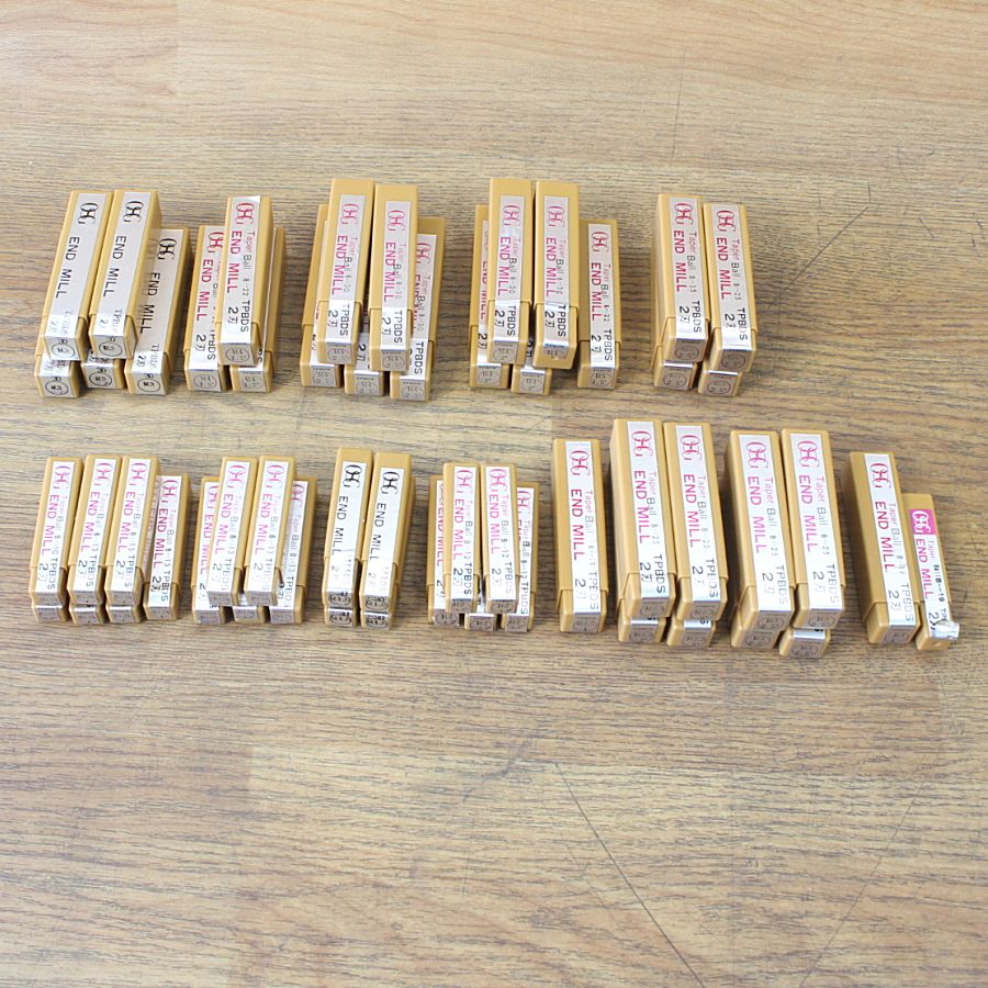 まとめて54本 OSG TPBDS R 1 25～R 5 テーパーボールエンドミル 2刃