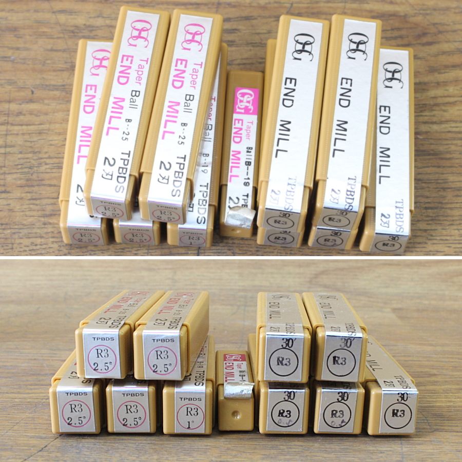 テーパーボールエンドミル 2刃