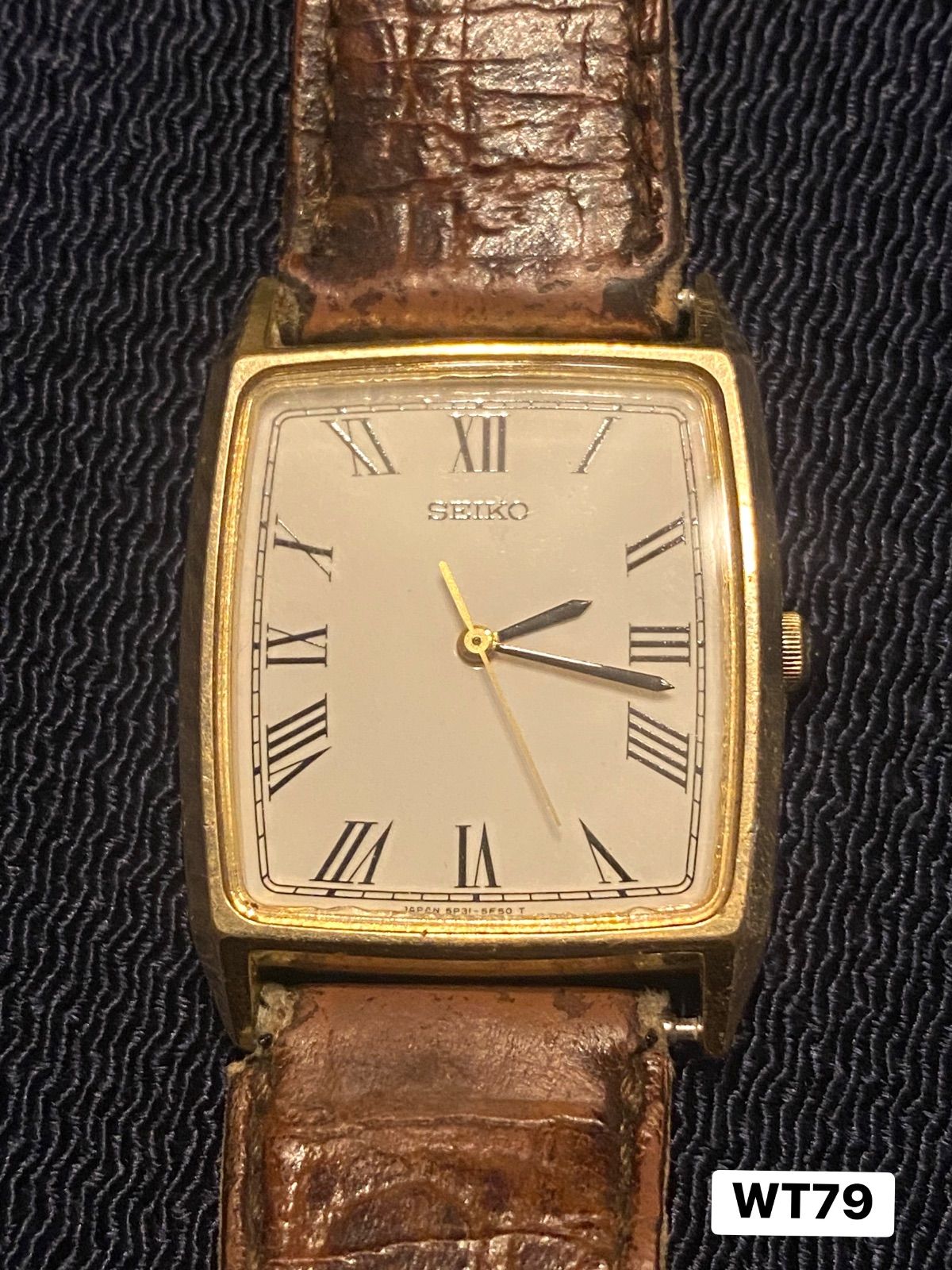 クォーツ 希少・稼動品SEIKO セイコー5P31-5E10 スクエア レア 腕時計 