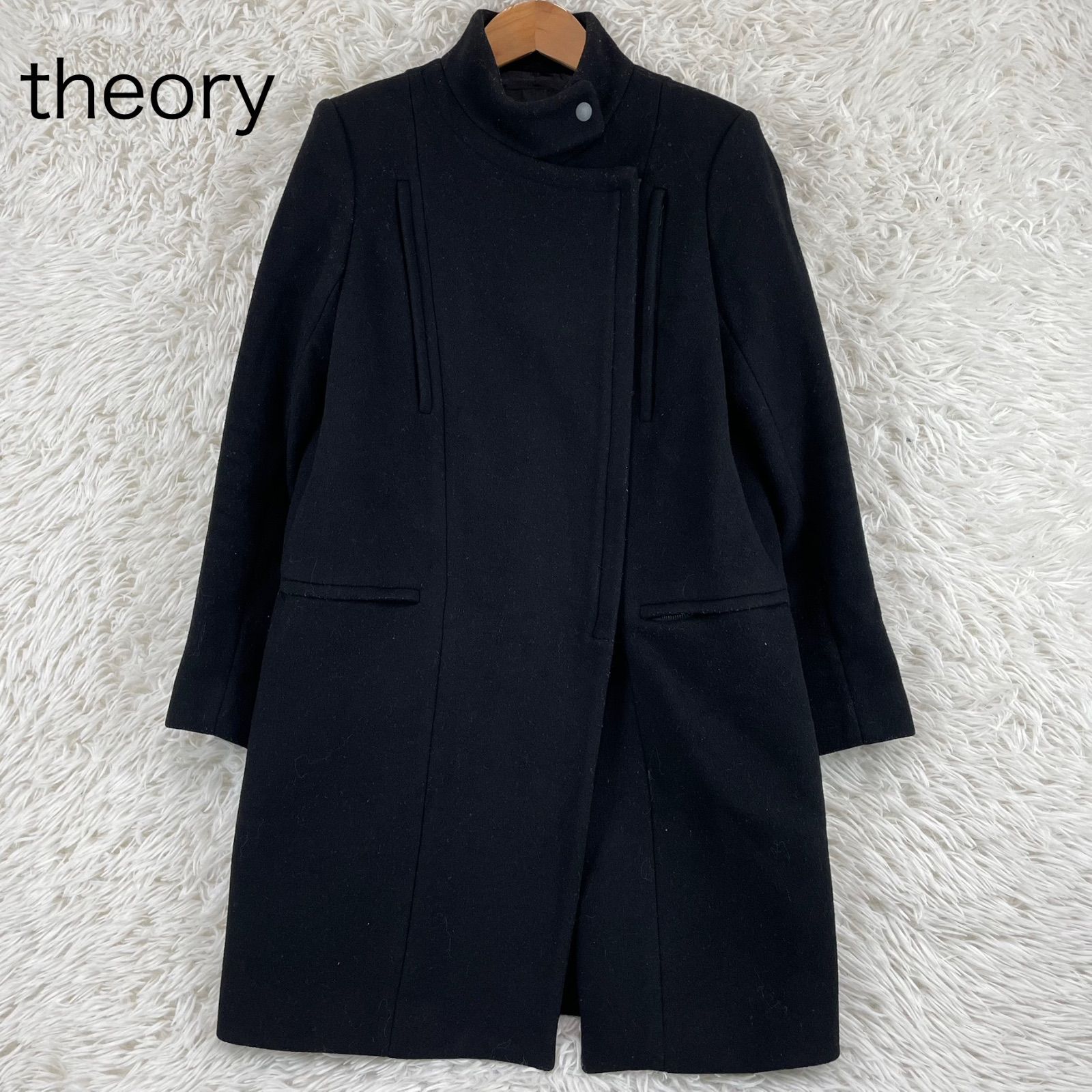 Theory セオリー チェスターコート ブラック 買い得 セオリー チェスターコート ブラック 【公式通販】