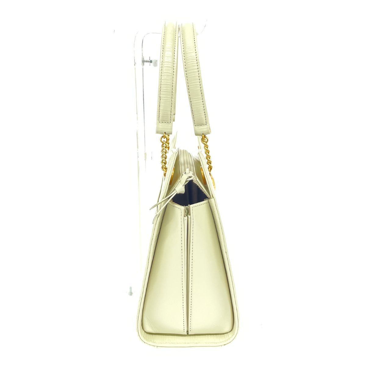 HANAE MORI ハナエモリ チェーントートバッグ ハート HMロゴ マーブル 
