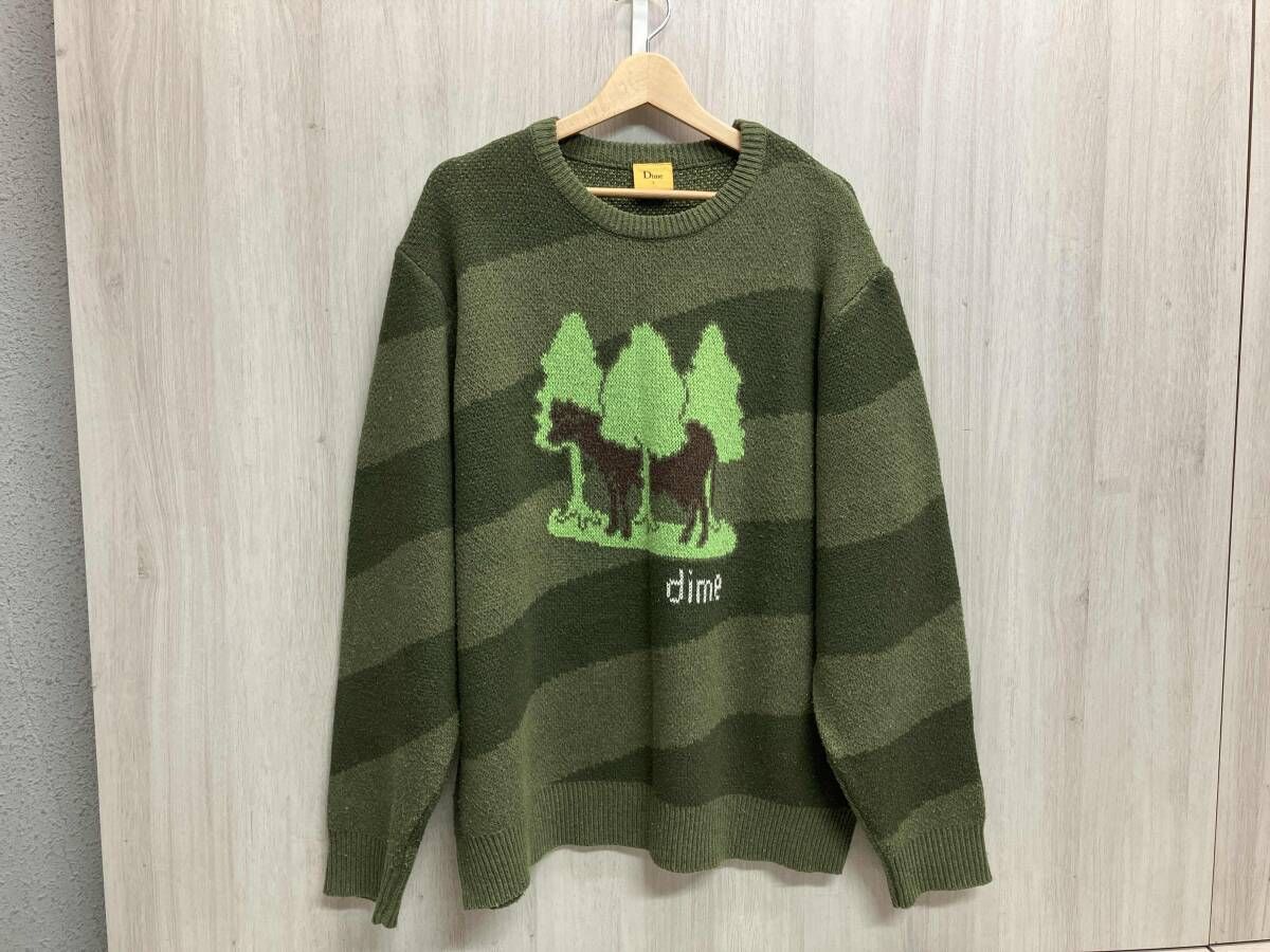 最も安い Dime ダイム ニット サイズL グリーン