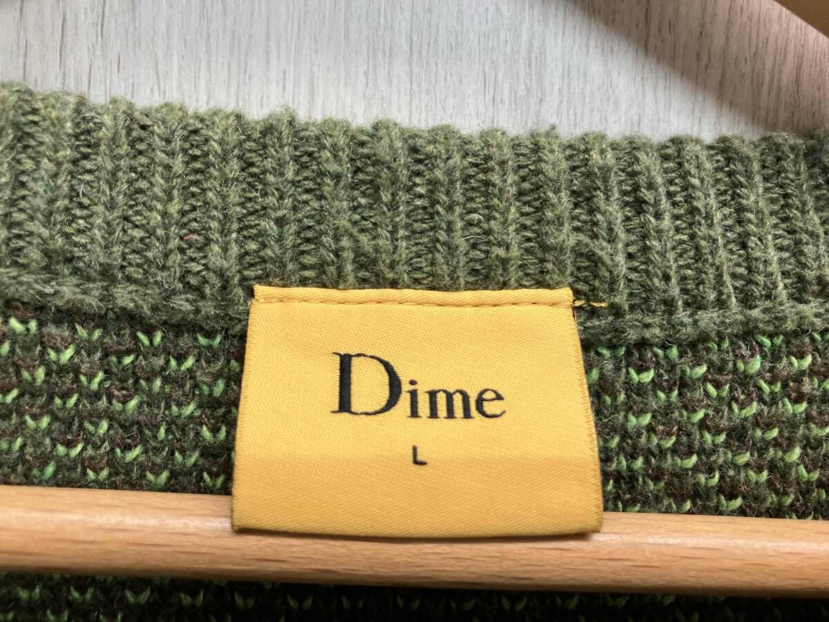 最も安い Dime ダイム ニット サイズL グリーン