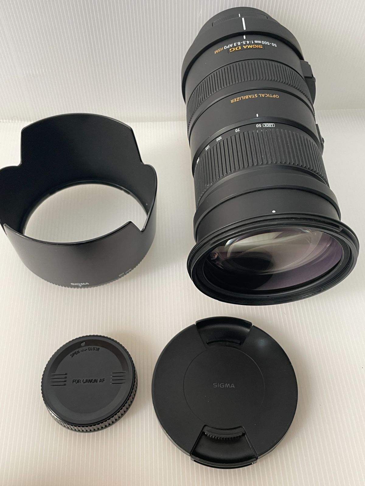 現状品 レンズダメージあり シグマ 50-500 F4.5-6.3 APO DG OS HSM 