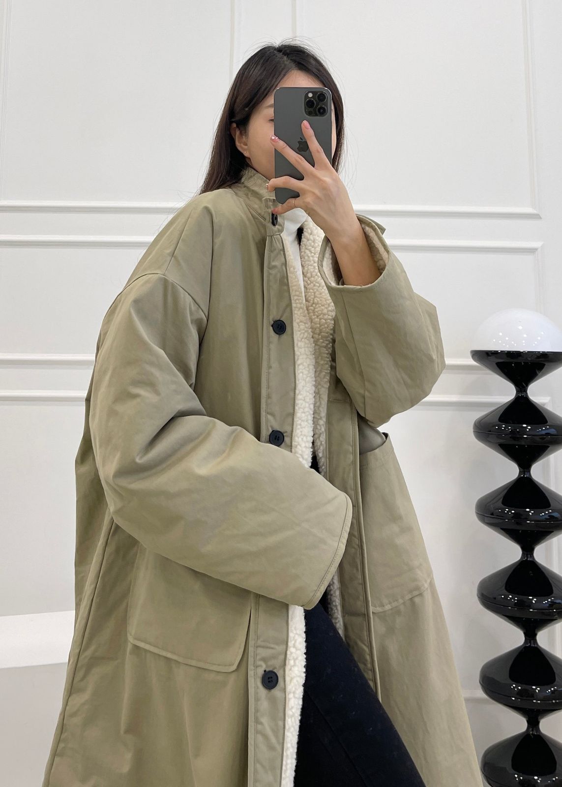 おまけ付き(※メルカリshop取引では対象外) リバーシブル オーバーサイズ マウンテンパーカー コート (4498ショップ) オーバーサイズ、シープスキン、リバーシブル