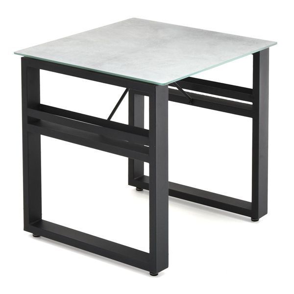 収納付きダイニングテーブル 約幅70cm【ライトグレー】 組立品【代引不可】