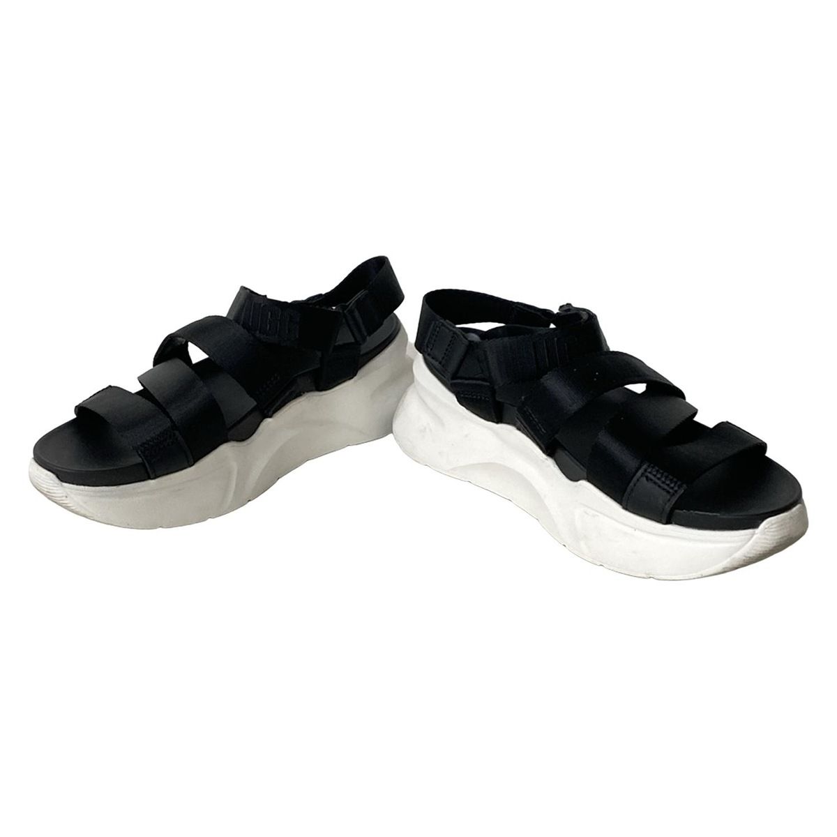 UGG アグ サンダル 24 レディース W LA SHORES 1118499 黒×白