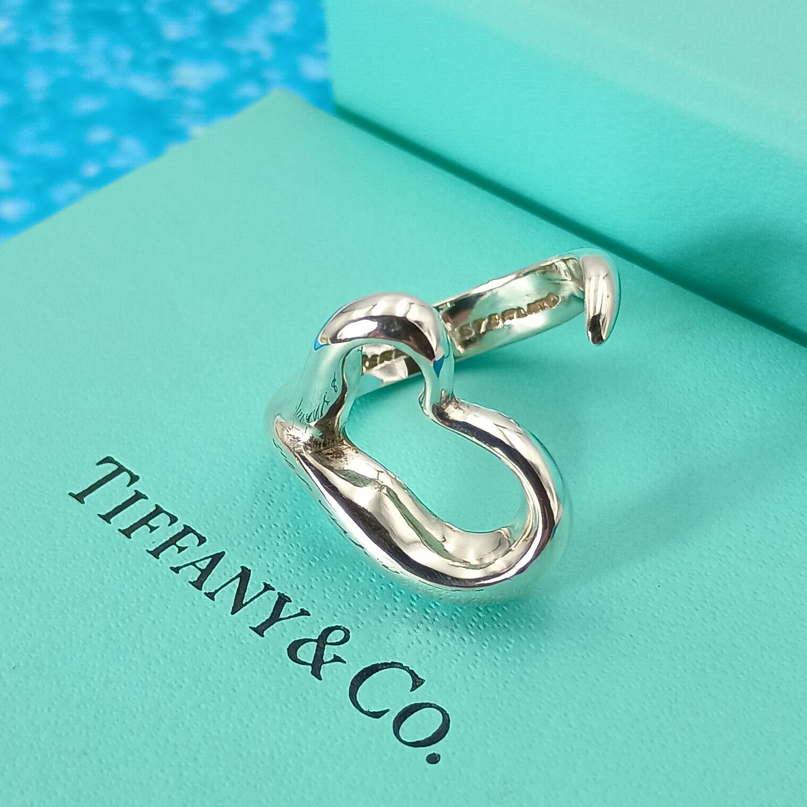 TIFFANY&Co. ティファニー 13号 オープンハート リング 指輪