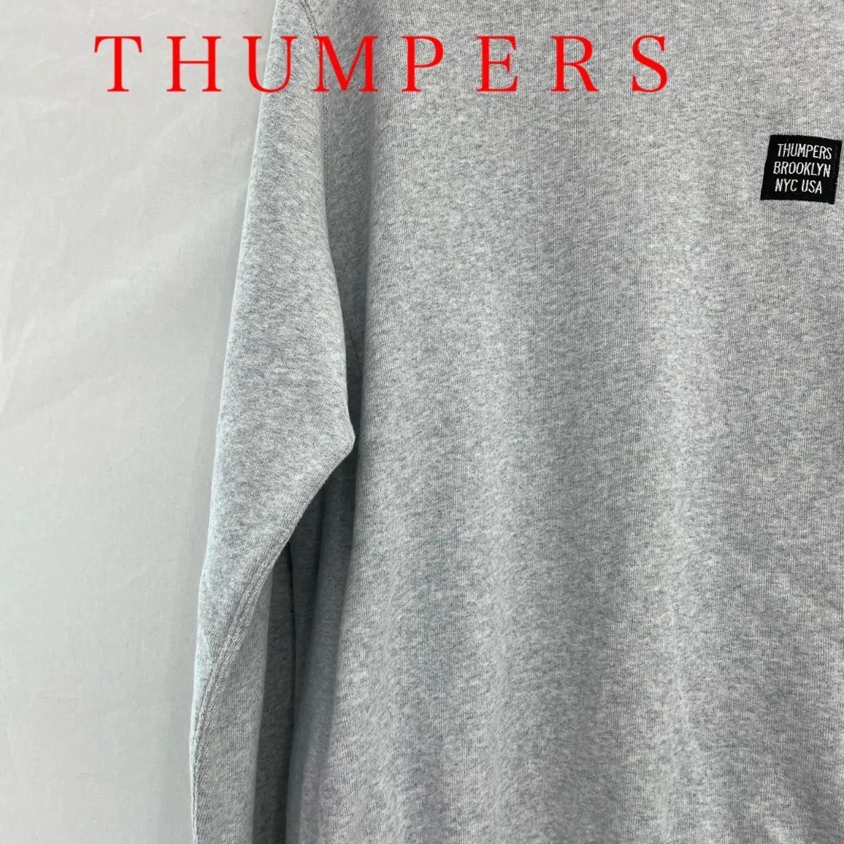 THUMPERS BROOKLYN NYC USA トレーナー L グレー メンズ ファッション