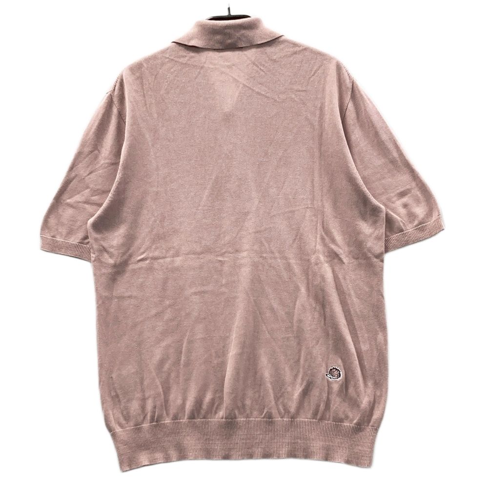 サイズ S クラブハウス GOOD POSTURE 半袖 ニットポロシャツ ピンク系 ゴルフウェア メンズ ストスト