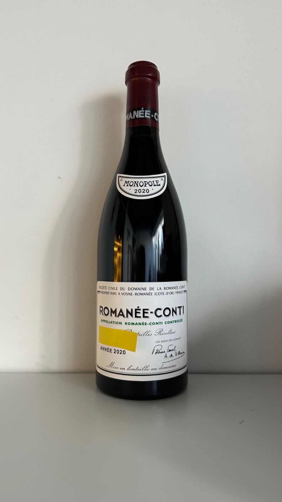 DRC 2020年 赤ワイン 新品 正規品保証 - メルカリ