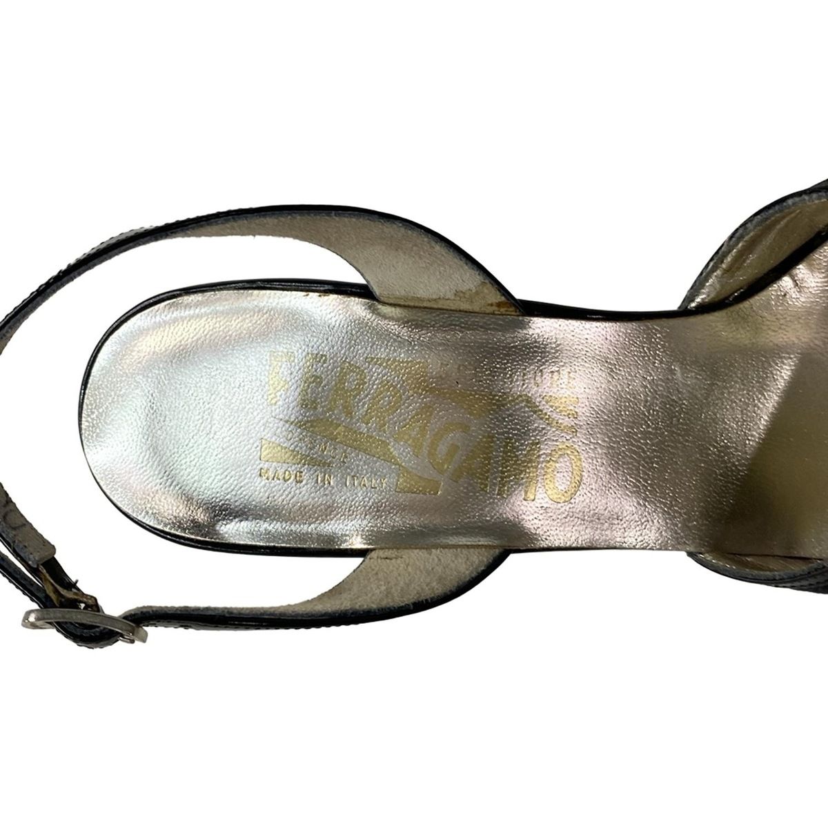  FERRAGAMO SalvatoreFerragamo サルバトーレフェラガモ サンダル レディース - 黒 レザー サンダル サンダル ミュール