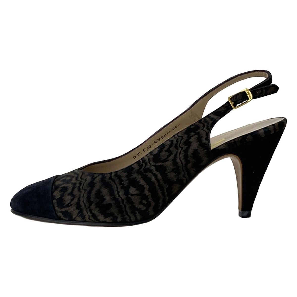 SalvatoreFerragamo サルバトーレフェラガモ サンダル 6 C レディース 黒 グレーベージュ