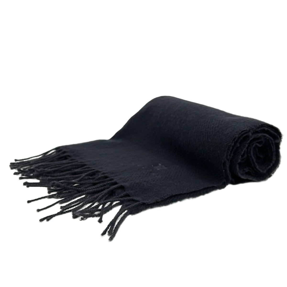 CELINE セリーヌ マフラー - ダークグレー フリンジ ウール