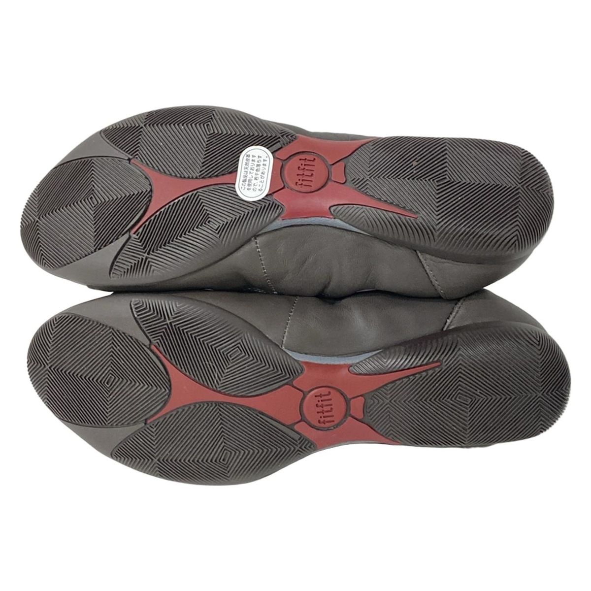  fitfit フィットフィット フラットシューズ 23.5 レディース - ダークブラウン レザー フラットシューズ バレエシューズ パンプス