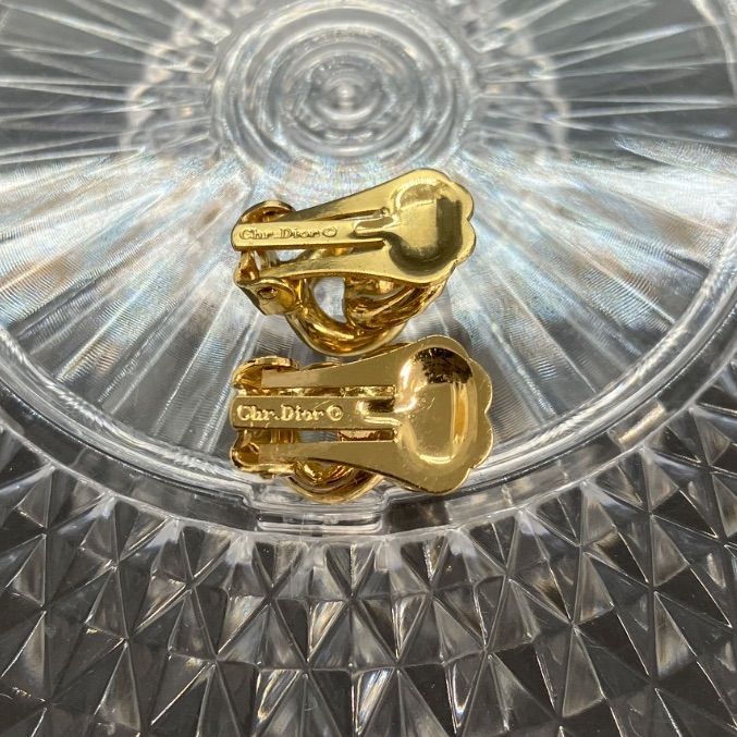 MiaChristianDior ディオール イヤリング ラインストーン Christian Dior ディオール イヤリング ゴールド ラインストーン 5473