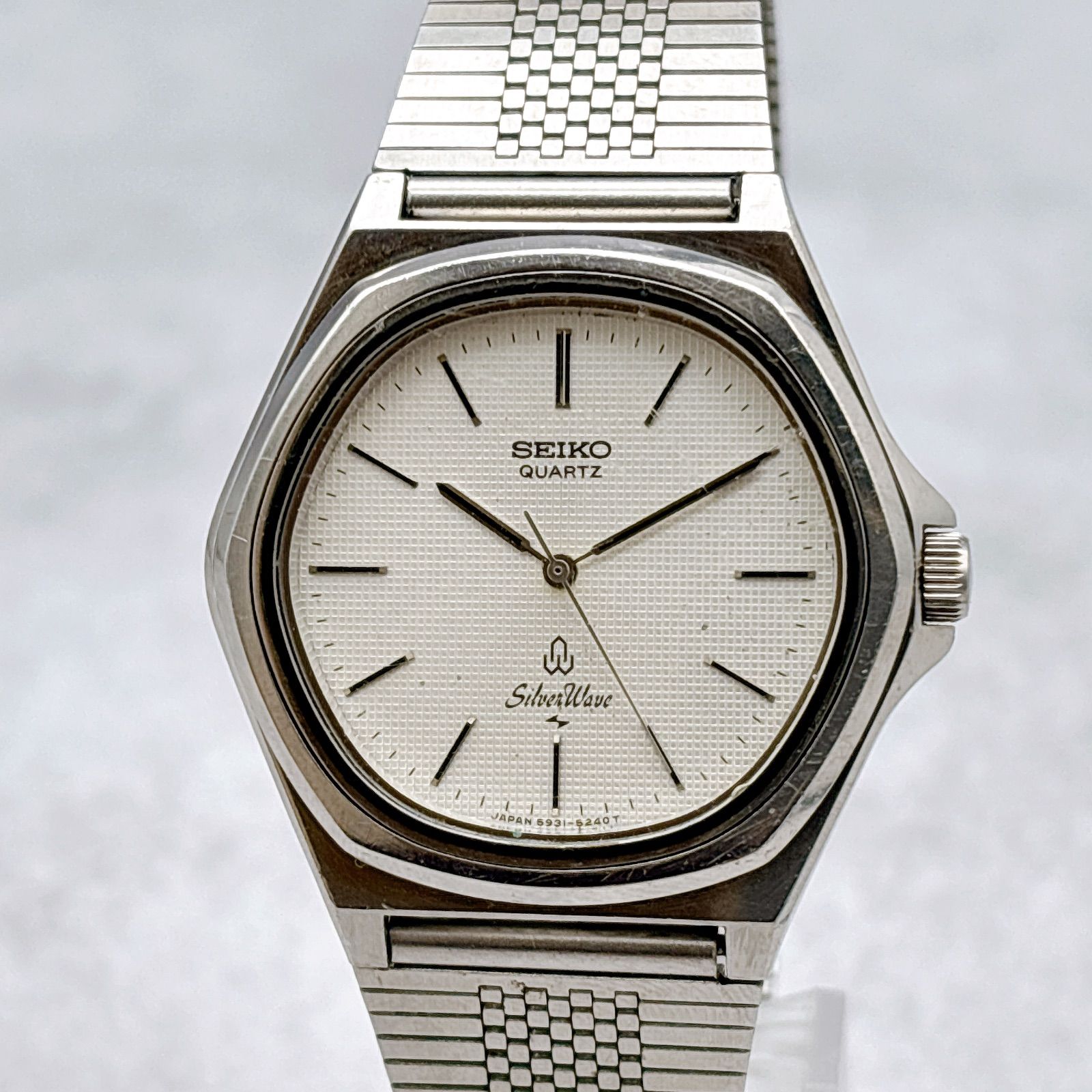 稼働 SEIKO セイコー Silver Wave 5931-5240 メンズ 腕時計 オクタゴン