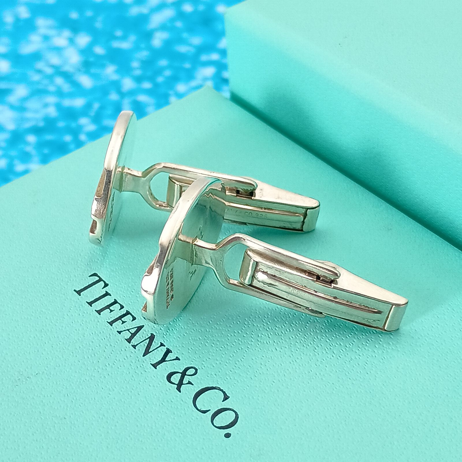 TIFFANY&Co. ティファニー グルーブド スリーライン カフス メンズ