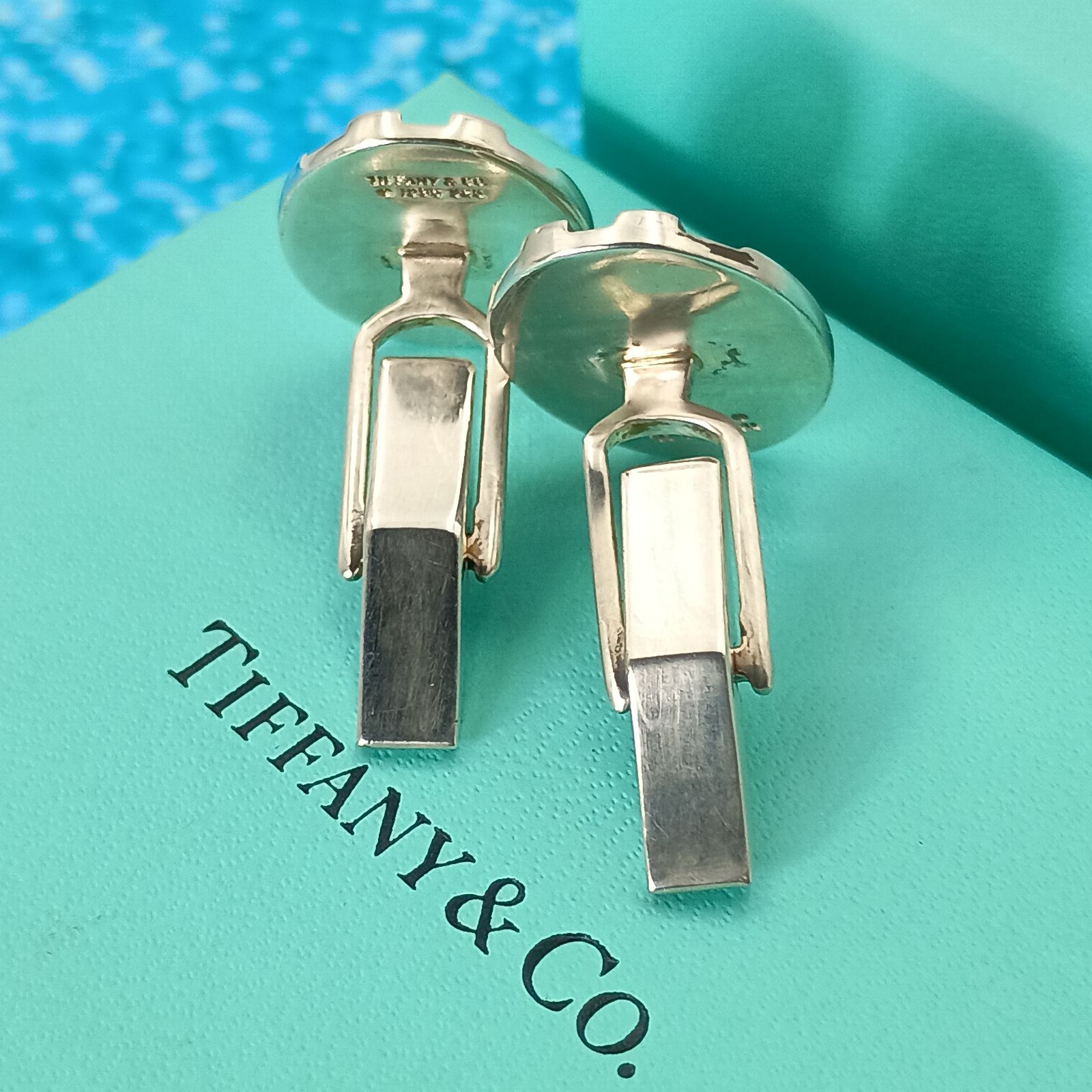TIFFANY&Co. ティファニー グルーブド スリーライン カフス メンズ