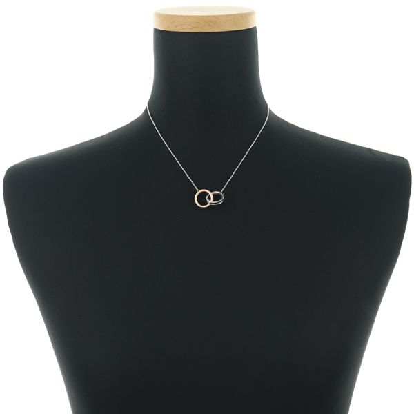 美品レア ティファニー 1837 インターロッキング ルベドメタル ネックレス ティファニー 1837 インターロッキング サークル ネックレス ルベドメタル