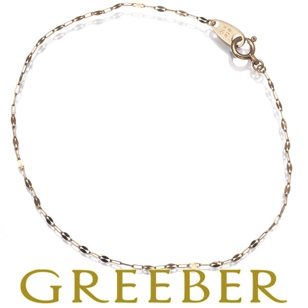 エテ ブレスレット チェーン K 10 YG 182514