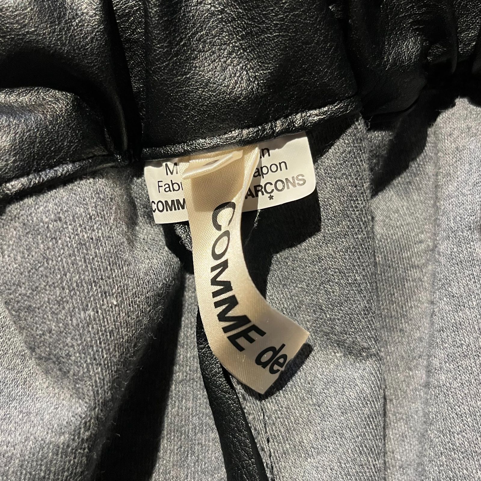 COMME des GARCONS 24aw フェイクレザーサルエルパンツ S ワイド