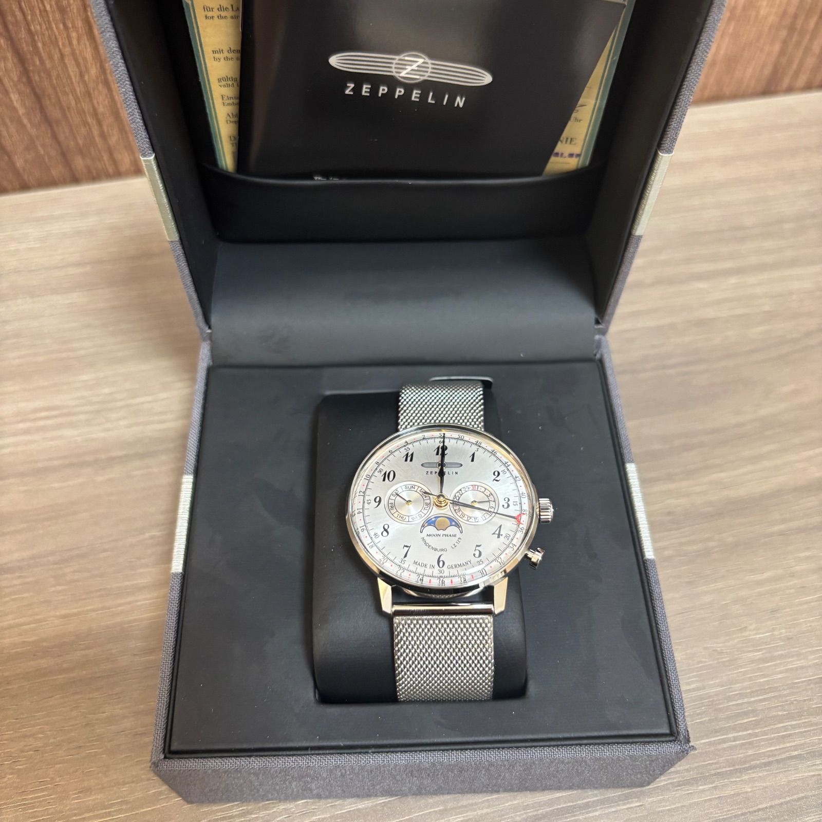 ツェッペリン 7036 M Hindenburg ムーンフェイズ メッシュベルト