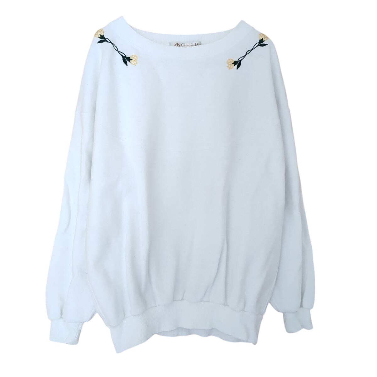 上質 Christian Dior SPORTS 刺繍スウェット ホワイト M レディース