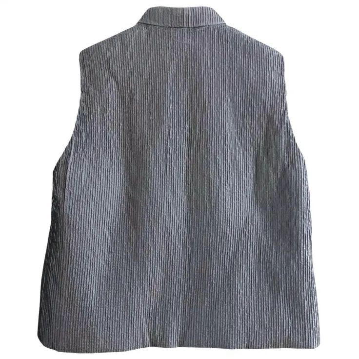 YACCOMARICARD ヤッコマリカルド ピンタック ストライプ 中綿 ベスト 2